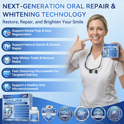 GаrаgеLіnе® 🦷 Tideglusib Fast‑Dissolving Tooth & Gum Repair Oral Strips 🔥 (Supports tooth repair and helps relieve gum discomfort and other common oral concerns) (Copy)