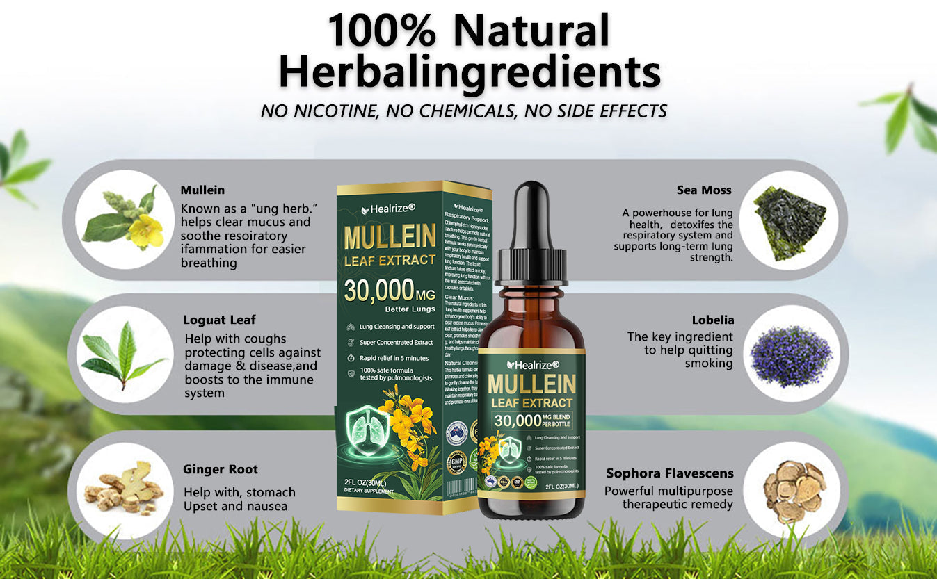 𝗢𝗳𝗳𝗶𝗰𝗶𝗮𝗹 | Healrize® 𝗢𝗿𝗴𝗮𝗻𝗶𝗰 𝗟𝘂𝗻𝗴 𝗖𝗹𝗲𝗮𝗻𝘀𝗶𝗻𝗴 𝗠𝘂𝗹𝗹𝗲𝗶𝗻 𝗟𝗲𝗮𝗳 𝗘𝘅𝘁𝗿𝗮𝗰𝘁 𝗗𝗿𝗼𝗽𝘀 🫁 𝐂𝐥𝐢𝐧𝐢𝐜𝐚𝐥𝐥𝐲 𝐩𝐫𝐨𝐯𝐞𝐧, 𝐡𝐢𝐠𝐡𝐥𝐲 𝐜𝐨𝐧𝐜𝐞𝐧𝐭𝐫𝐚𝐭𝐞𝐝 𝐟𝐨𝐫𝐦𝐮𝐥𝐚 𝐭𝐡𝐚𝐭 𝐫𝐞𝐥𝐢𝐞𝐯𝐞𝐬 𝐜𝐨𝐮𝐠𝐡, 𝐩𝐡𝐥𝐞𝐠𝐦, 𝐚𝐬𝐭𝐡𝐦𝐚 & 𝐂𝐎𝐏𝐃 — 𝐛𝐫𝐞𝐚𝐭𝐡𝐞 𝐞𝐚𝐬𝐢𝐞𝐫, 𝐟𝐚𝐬𝐭𝐞𝐫
