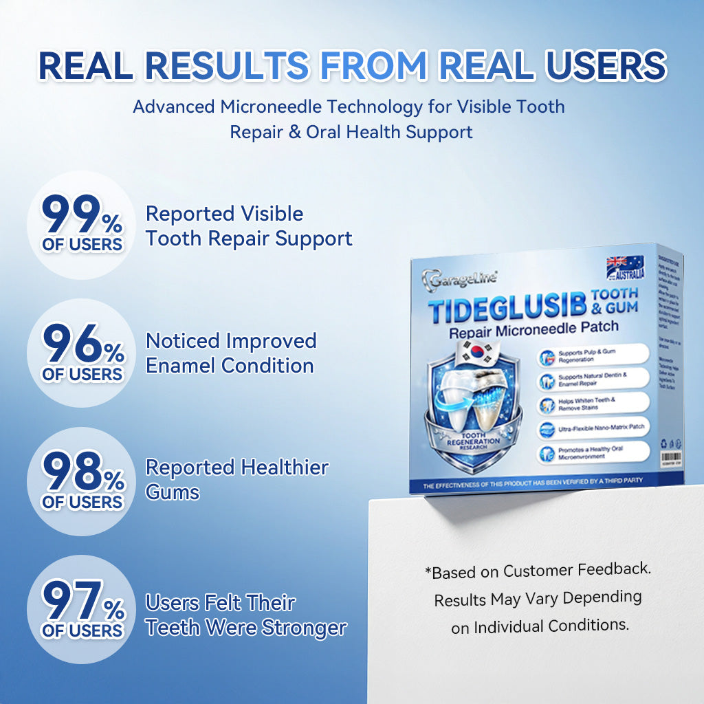 GаrаgеLіnе® 🦷 Tideglusib Fast‑Dissolving Tooth & Gum Repair Oral Strips 😁 (Supports tooth repair and helps relieve gum discomfort and other common oral concerns)
