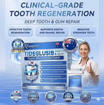 GаrаgеLіnе® 🦷 Tideglusib Fast‑Dissolving Tooth & Gum Repair Oral Strips 🔥 (Supports tooth repair and helps relieve gum discomfort and other common oral concerns) (Copy)