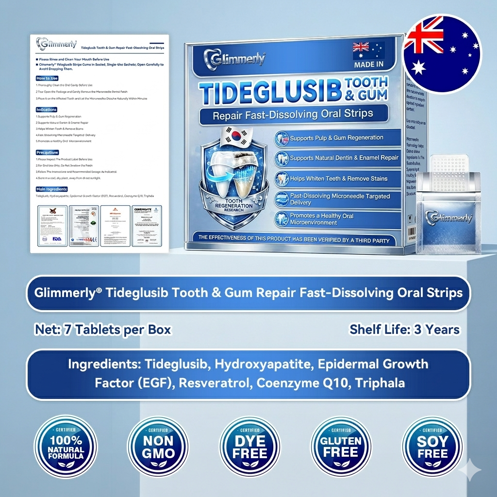GаrаgеLіnе® 🦷 Tideglusib Fast‑Dissolving Tooth & Gum Repair Oral Strips 🔥 (Supports tooth repair and helps relieve gum discomfort and other common oral concerns) (Copy)